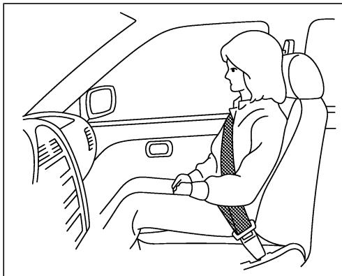 NISSAN MURANO 2005 - PRÉCAUTIONS À PRENDRE AVEC LES CEINTURES DE SÉCURITÉ - 2