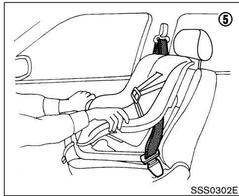 NISSAN MURANO 2005 - l'installer sur le siège du passager avant. - 4