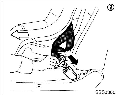 NISSAN MURANO 2005 - l'installer sur le siège du passager avant. - 1