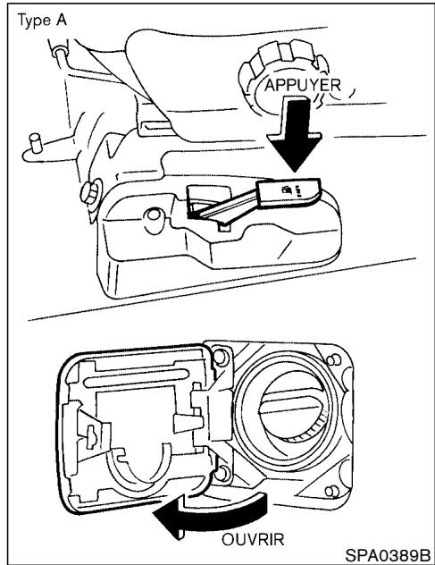 NISSAN PATHFINDER 2003 - TRAPPE DU RÉSERVOIR DE CARBURANT - 1