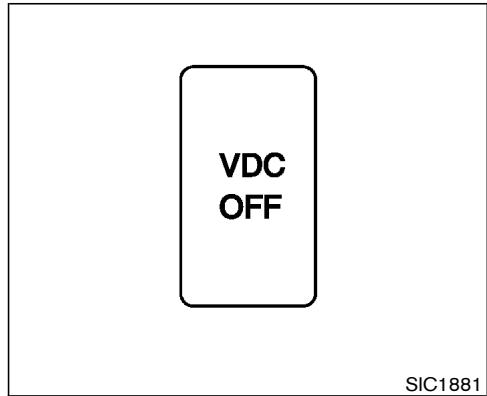 NISSAN PATHFINDER 2003 - COMMUTATEUR D'ANNULATION DU CONTROLE DYNAMIQUE DU VEHICULE (VDC) (si le vehicule en est équipé) - 1