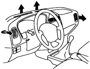 NISSAN PATHFINDER 2003 - DIAGRAMMES DU DÉBIT D'AIR - 1