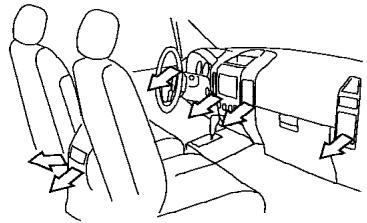 NISSAN PATHFINDER ARMADA 2004 - TABLEAUX DE DIRECTION DE L'AIR - 21