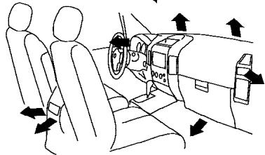 NISSAN PATHFINDER ARMADA 2004 - TABLEAUX DE DIRECTION DE L'AIR - 16