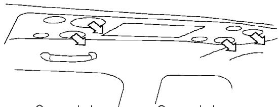 NISSAN PATHFINDER ARMADA 2004 - TABLEAUX DE DIRECTION DE L'AIR - 30