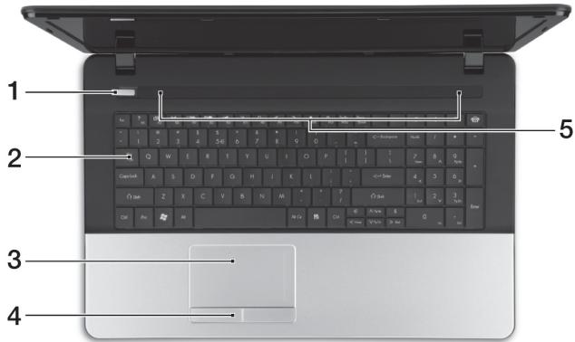 PACKARD BELL EN LE11BZ - VUE supérieure - affichage - 2