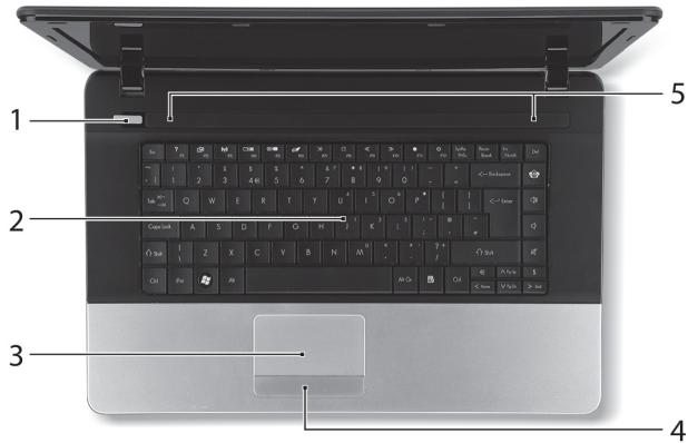 PACKARD BELL EN NE11HC - VUE supérieure - affichage - 2