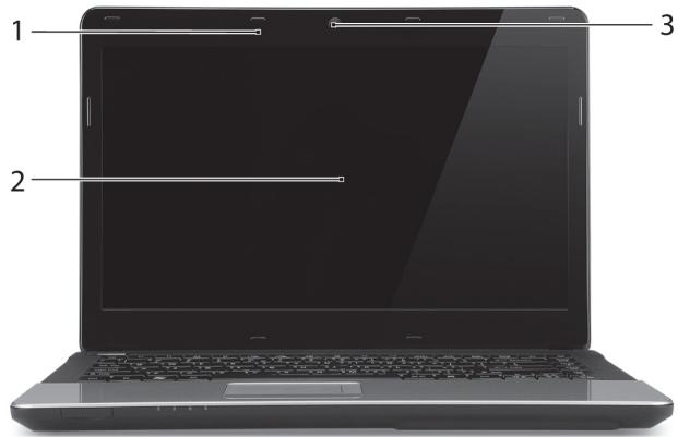PACKARD BELL EN NE11HC - VUE supérieure - affichage - 1