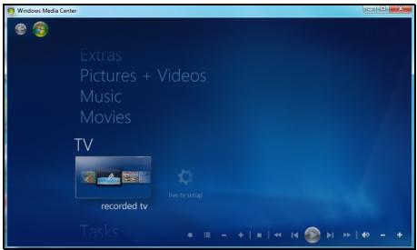 PACKARD BELL ONETWO PW.U6B - Windows Media Center (option) - 1