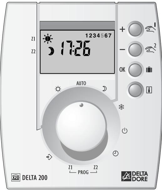 DELTA DORE DELTA 200 - Régulateur sur température extérieure pour chauffage eau chaude - 1