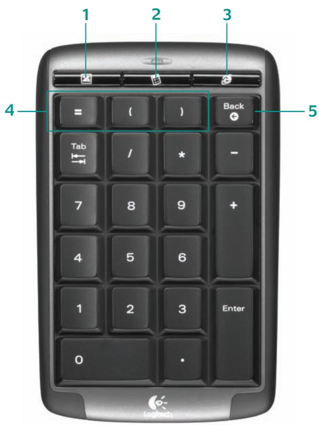 LOGITECH CORDLESS NUMBER PAD NOTEBOOKS - 11
