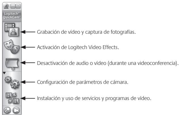 LOGITECH QUICKCAM PRO NOTEBOOKS - Funciones del software QuickCam - 1