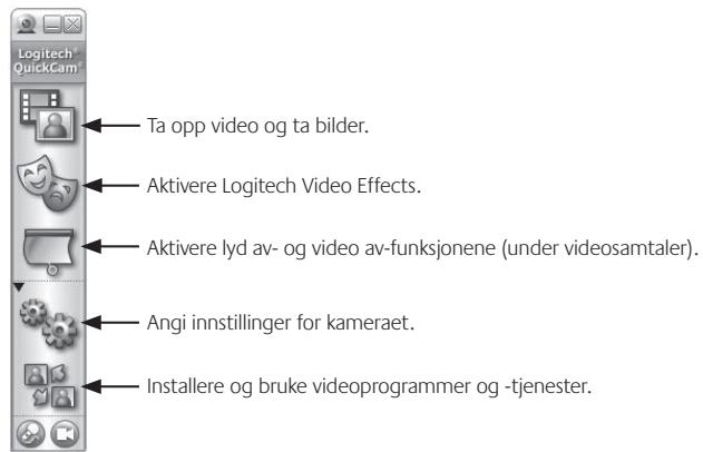 LOGITECH QUICKCAM PRO NOTEBOOKS - Funksjoner i QuickCam-programmet - 1