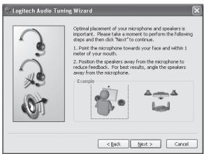 LOGITECH QUICKCAM PRO NOTEBOOKS - The Audio Tuning Wizard - 3