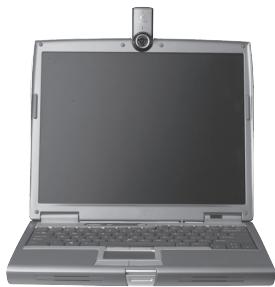 LOGITECH QUICKCAM PRO NOTEBOOKS - Plasser kameraet, mikrofonen og høytalerne - 1