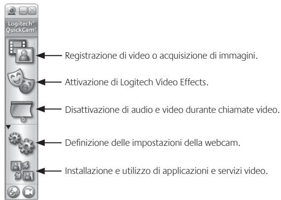 LOGITECH QUICKCAM PRO NOTEBOOKS - Funzioni del software QuickCam - 1