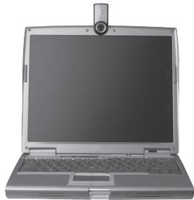 LOGITECH QUICKCAM PRO NOTEBOOKS - A webkamera, a mikrofon és a hangszórók elhelyezése - 1
