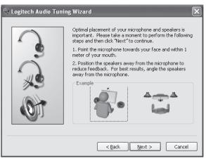 LOGITECH QUICKCAM PRO NOTEBOOKS - Audio Tuning varázsló - 3
