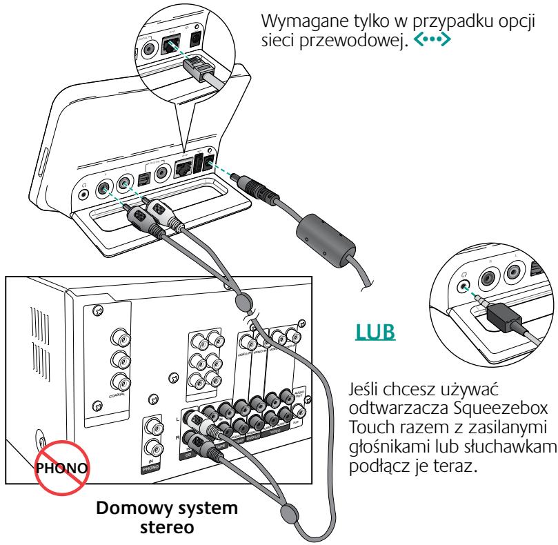 LOGITECH SQUEEZEBOX TOUCH - Krok 2. Podłuczanie odtwarzacza Squeezebox - 1