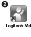 LOGITECH HD WEBCAM C310 - Acceso a la configuración de la cuenta e inicia de aplicaciones - 3