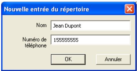 SONY ERICSSON GC89 - Pour ajouter un numéro de téléphone à votre répertoire - 1