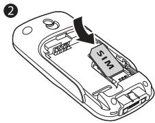 SONY ERICSSON J100I - Insérer la carte SIM et la batterie - 2