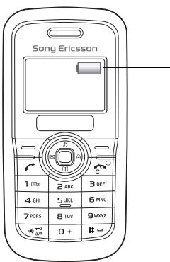 SONY ERICSSON J100I - R: chargez complètement le téléphone. - 1