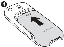 SONY ERICSSON J100I - Insérer la carte SIM et la batterie - 4