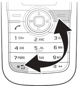 SONY ERICSSON J100I - Pour verrouiller ou déverrouiller le clavier - 1