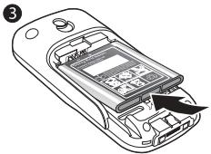 SONY ERICSSON J100I - Insérer la carte SIM et la batterie - 3