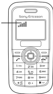 SONY ERICSSON J100I - R: essayez d'appeler d'un autre endroit. - 1