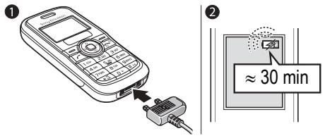 SONY ERICSSON J100I - Charger la batterie - 1