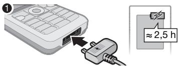 SONY ERICSSON K530I - Pour charger la batterie - 1