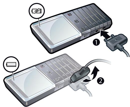 SONY ERICSSON PURENESS - Chargement de la batterie - 1