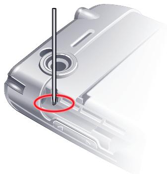 SONY ERICSSON XPERIA X2 - Pour réinitialiser le téléphone - 1