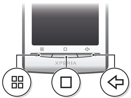 SONY ERICSSON XPERIA X8 - Utilisation des touches de l'appareil - 1