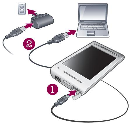 SONY ERICSSON XPERIA X8 - Chargement de la batterie - 2