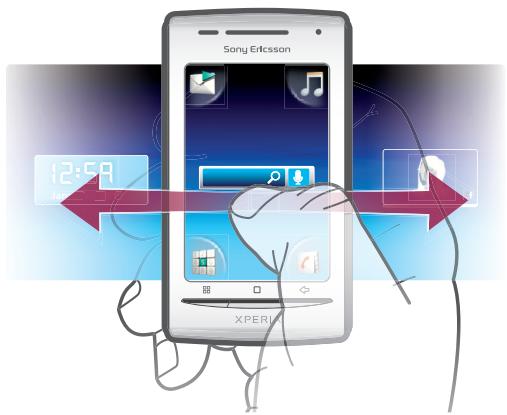 SONY ERICSSON XPERIA X8 - écran Accueil - 3
