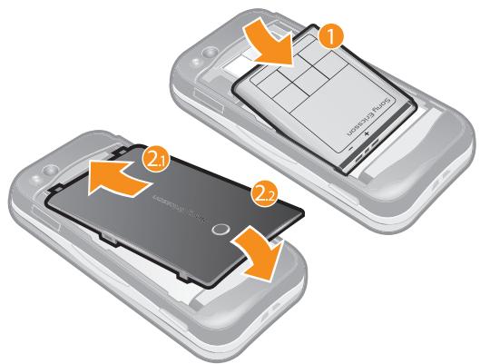 SONY ERICSSON YARI - Pour insérer la carte SIM - 2