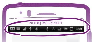 SONY ERICSSON XPERIA ARC - États et notifications - 1