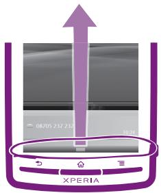 SONY ERICSSON XPERIA ARC - Pour fermer le volet de notification - 1