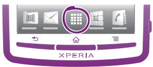 SONY ERICSSON XPERIA ARC - Pour ouvrir l'écran des applications - 1