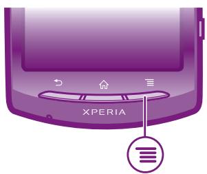SONY ERICSSON XPERIA NEO - Menu de l'application - 1