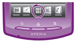 SONY ERICSSON XPERIA NEO - Écran des applications - 1