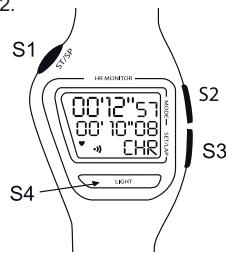 GEONAUTE CARDIO CW F500 - Réglage du mode alarmé - 1