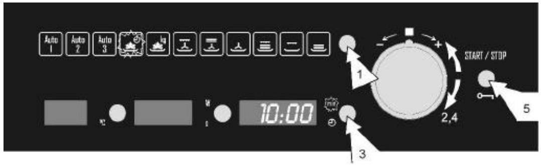 ROSIERES RSCM 48 IN - Décongélation en fonction du temps (manuel) - 1