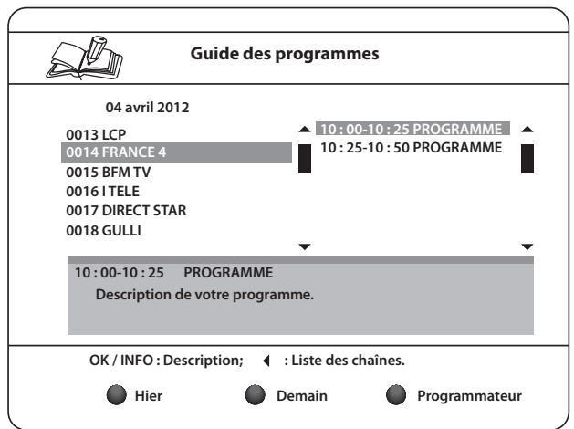 ESSENTIELB GENIUS HDII TNTSAT - GUIDE ÉLECTRONIQUE DES PROGRAMMES (EPG) - 1