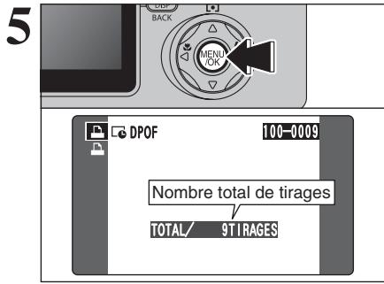 FUJI F810 - Lorsque les réglages DPOF ont été spécifiés sur un autre apparéil photo - 3