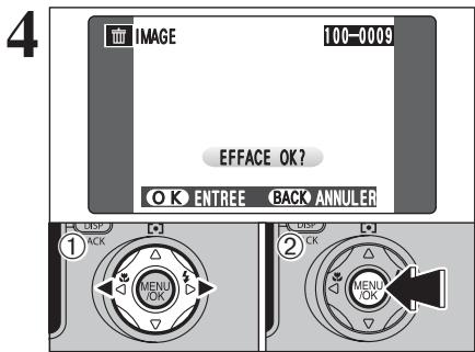 FUJI F810 - MODE LECTURE POUR EFFACER DES IMAGES - 4