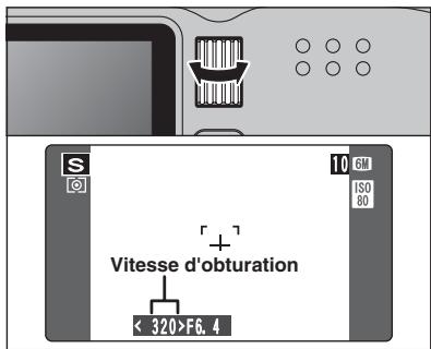 FUJI F810 - © Affichage du réglage de vitesse d'obturation et d'ouverture - 3